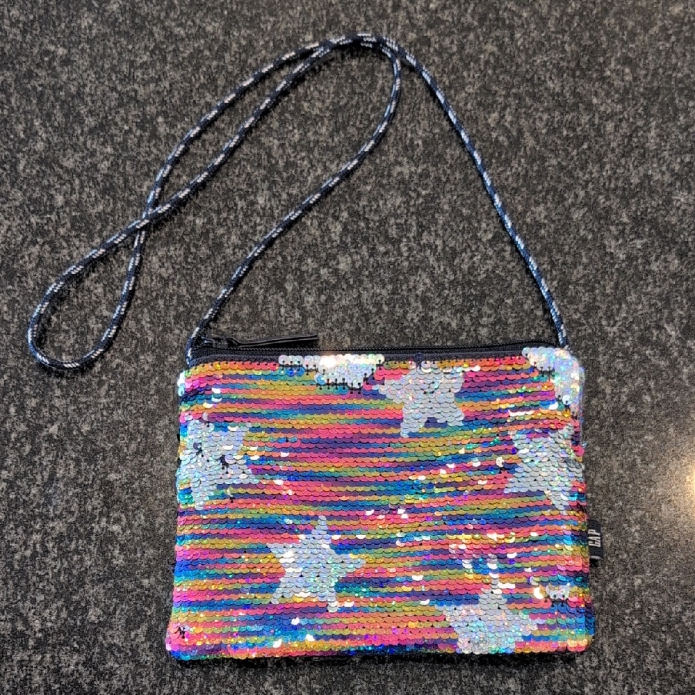 Multicolor Sequin Crossbody Bag